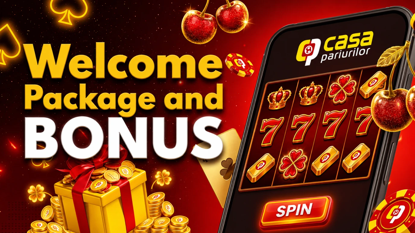 Casa Pariurilor welcome free spins bonus and Reward Spin promotion